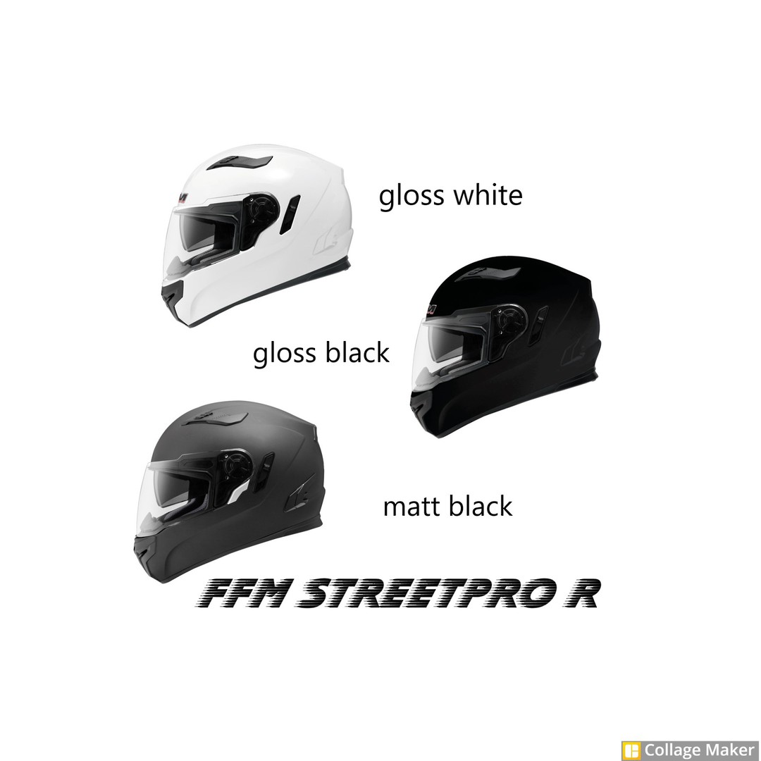FULL FACE helmet FFM Streetpro R - x3 colours image 0